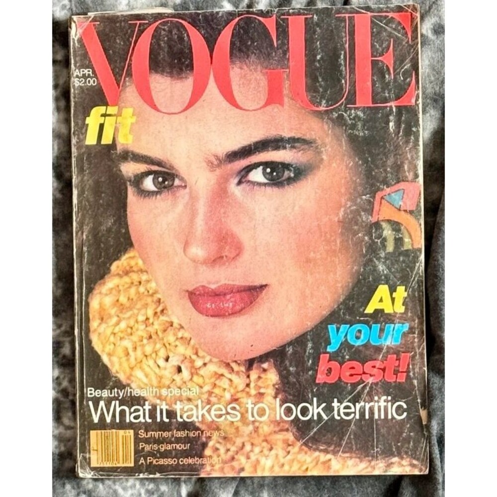 Vintage Vogue US Magazine April 1980 Gia Helmut Newton 320 Pages 1980s Fashion